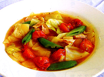 JAあわじ島の特産品レシピ「春野菜たっぷりスープ」