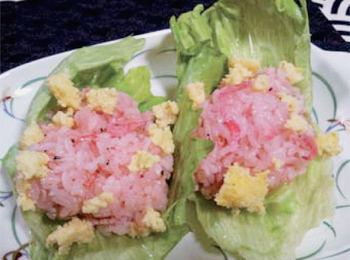 JAあわじ島の特産品レシピ「レタスで春色ご飯」