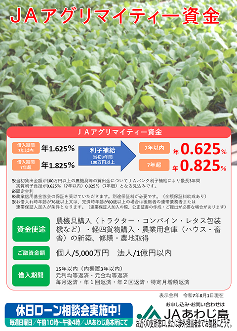 アグリマイティー資金