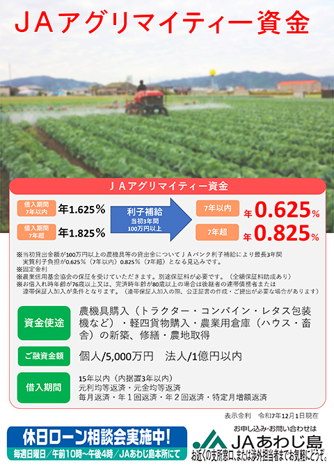 アグリマイティー資金