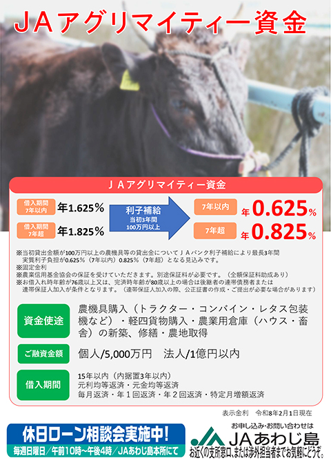 アグリマイティー資金