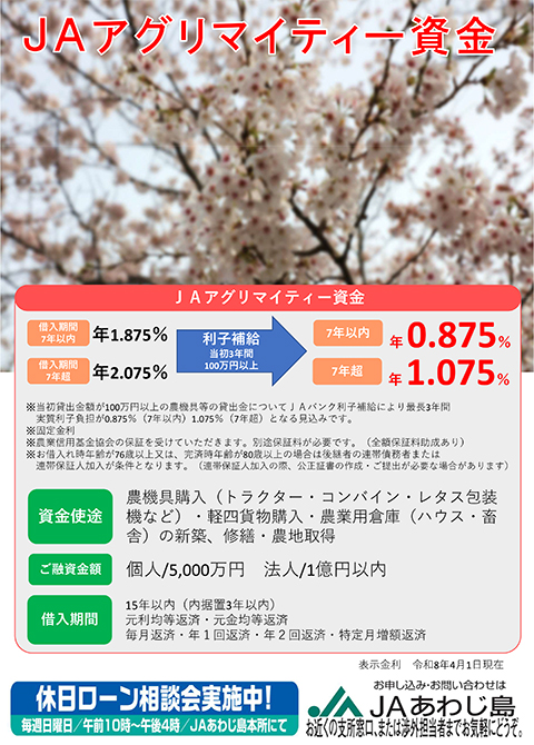 アグリマイティー資金